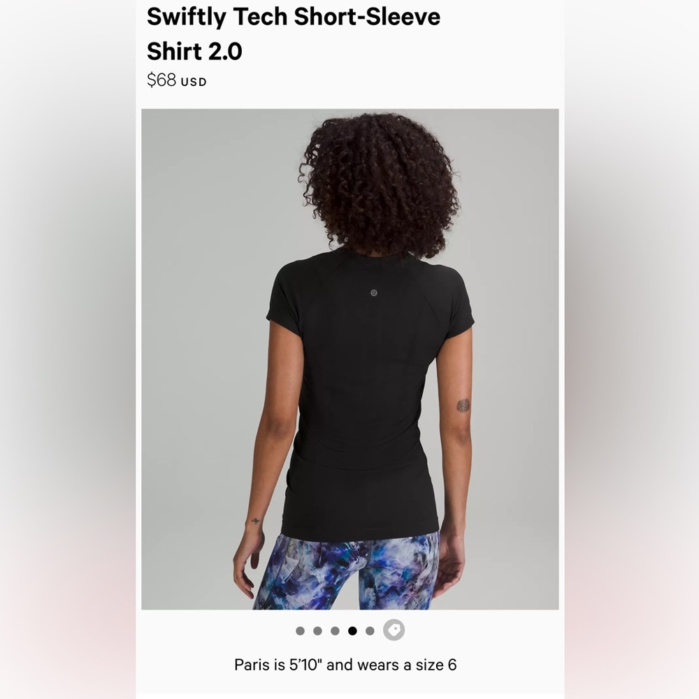 LULU LEMON short sleeve swiftly tech!!!